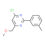 4-CHLORO-6-(METHOXYMETHYL)-2-(3-METHYLPHENYL)PYRIMIDINE 438249-83-3